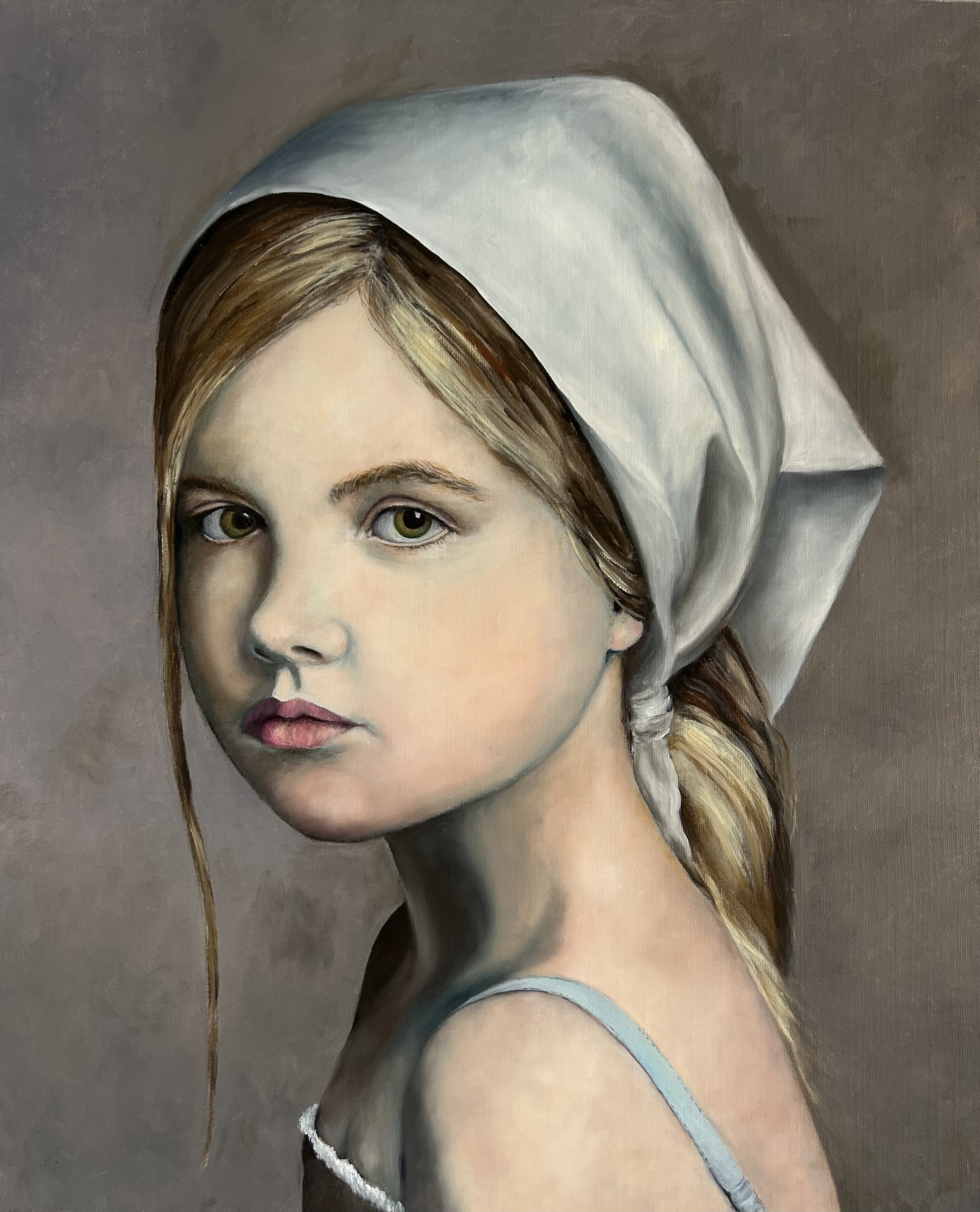 Jeune Fille au Foulard Blanc