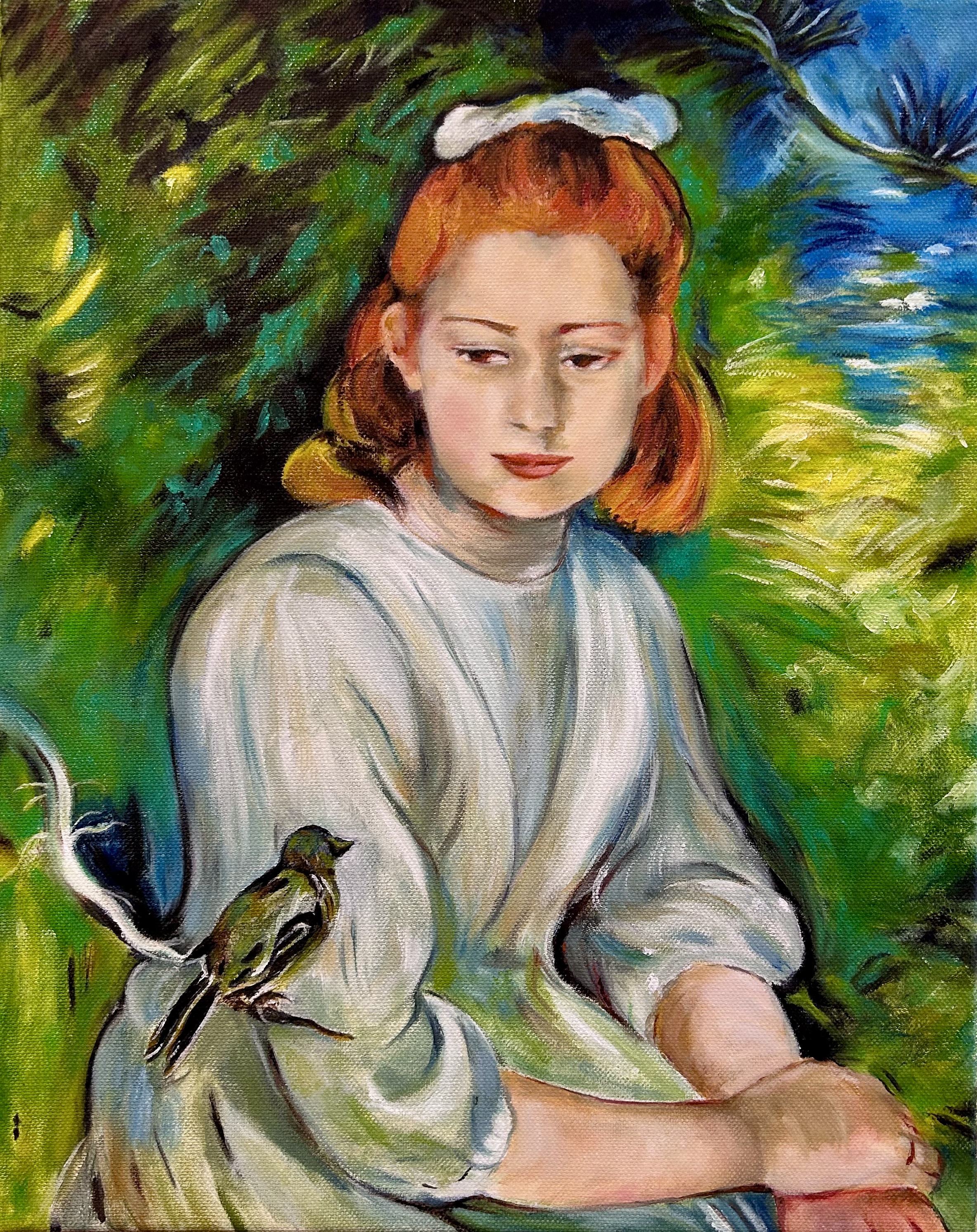 Fillette à l'Oiseau