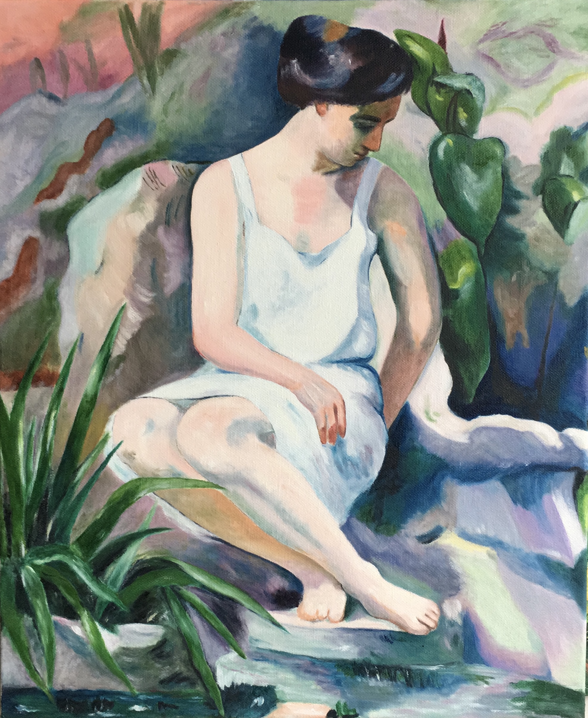 Femme au Jardin