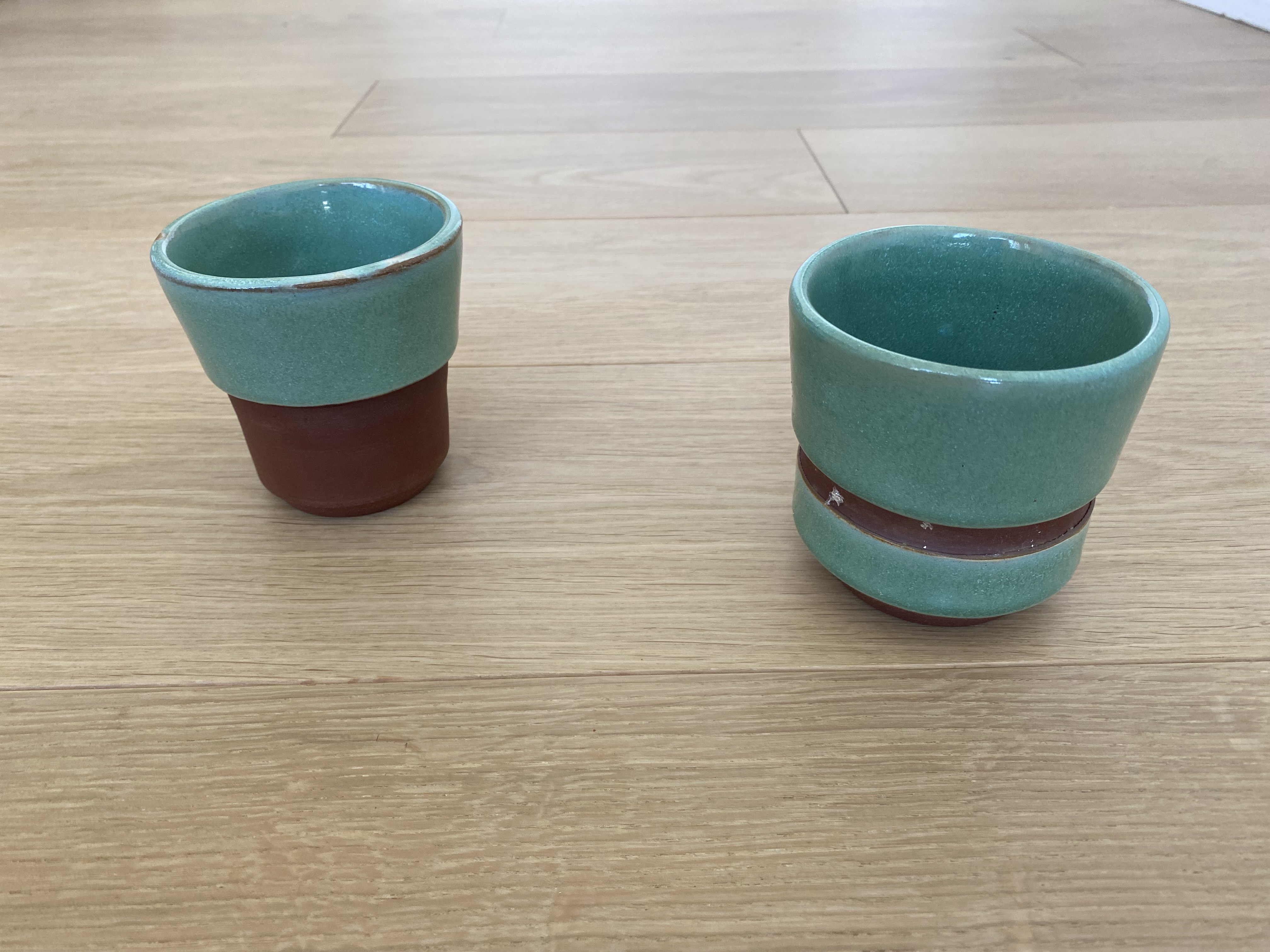 Duo de Tasses Céladon