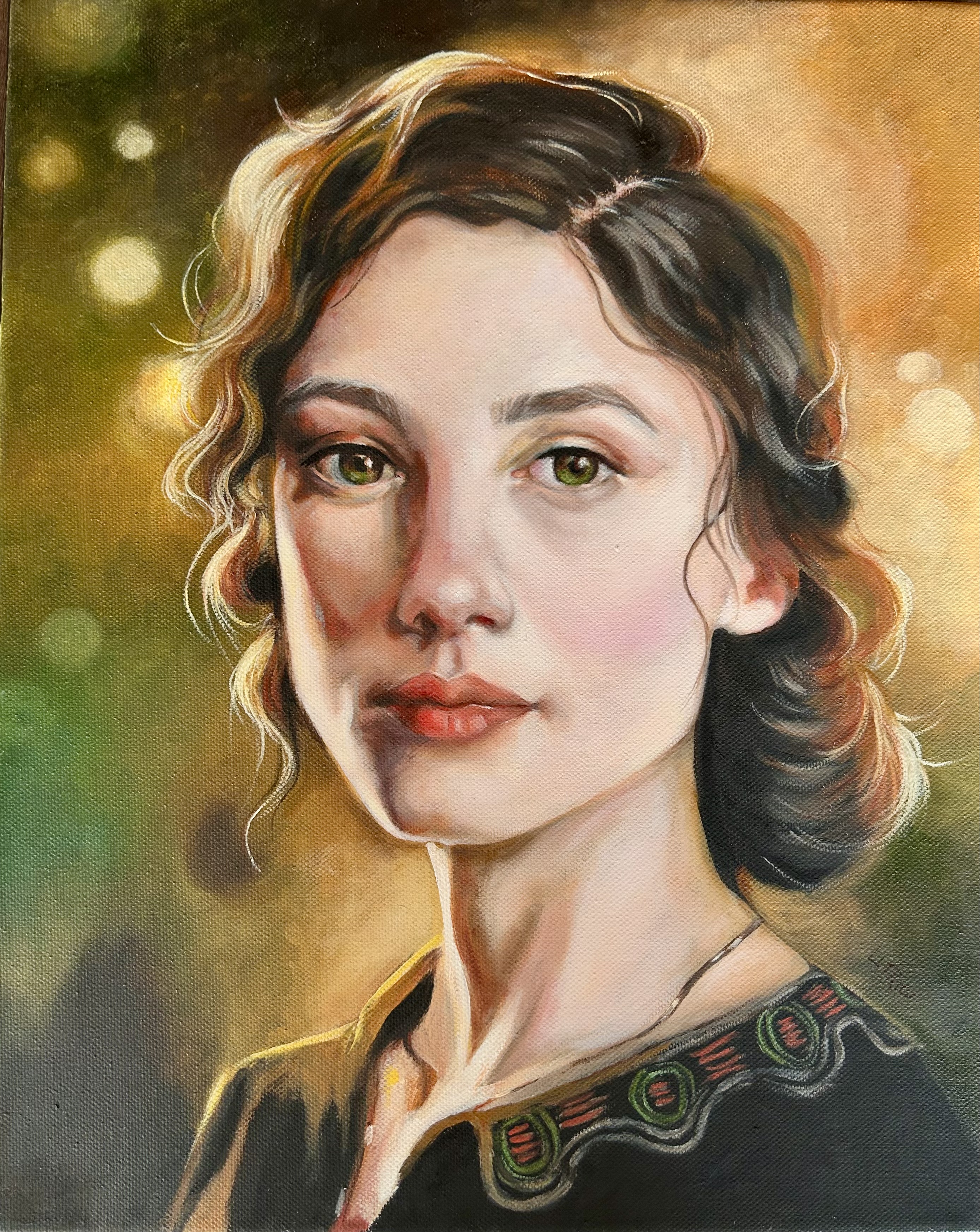 Portrait aux Tons Dorés